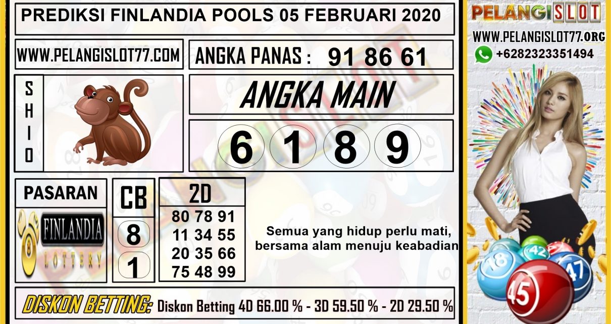 PREDIKSI TOGEL FINLANDIA POOLS 05 FEBRUARI 2020