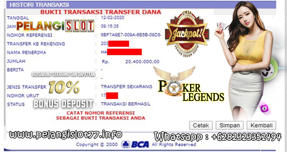 Pemenang Games POKER LEGENDS 12 FEBUARI 2020