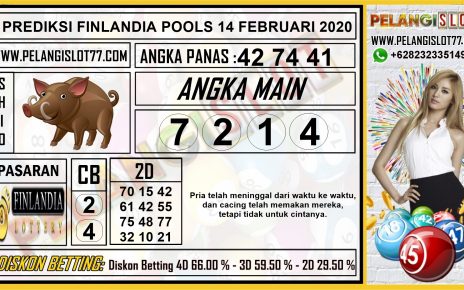 PREDIKSI TOGEL FINLANDIA POOLS 14 FEBRUARI 2020