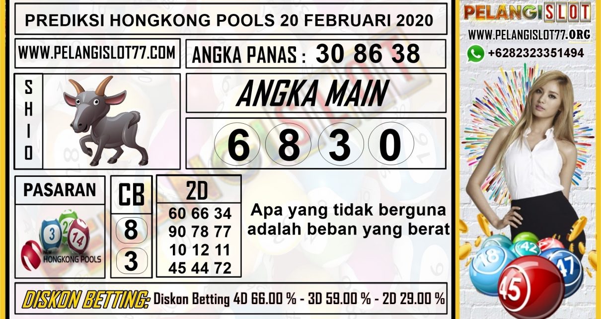 PREDIKSI TOGEL HONGKONG POOLS 20 FEBRUARI 2020