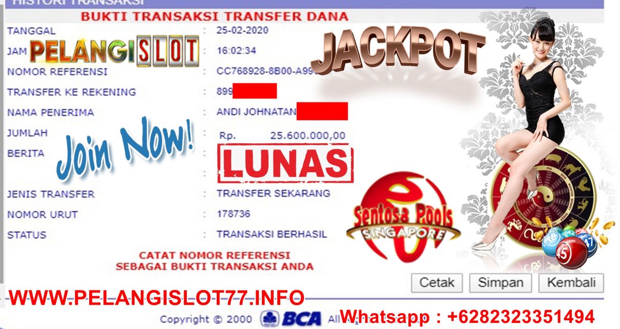 PEMENANG GAMES TOGEL SENTOSA 4D 25 FEBUARI 2020