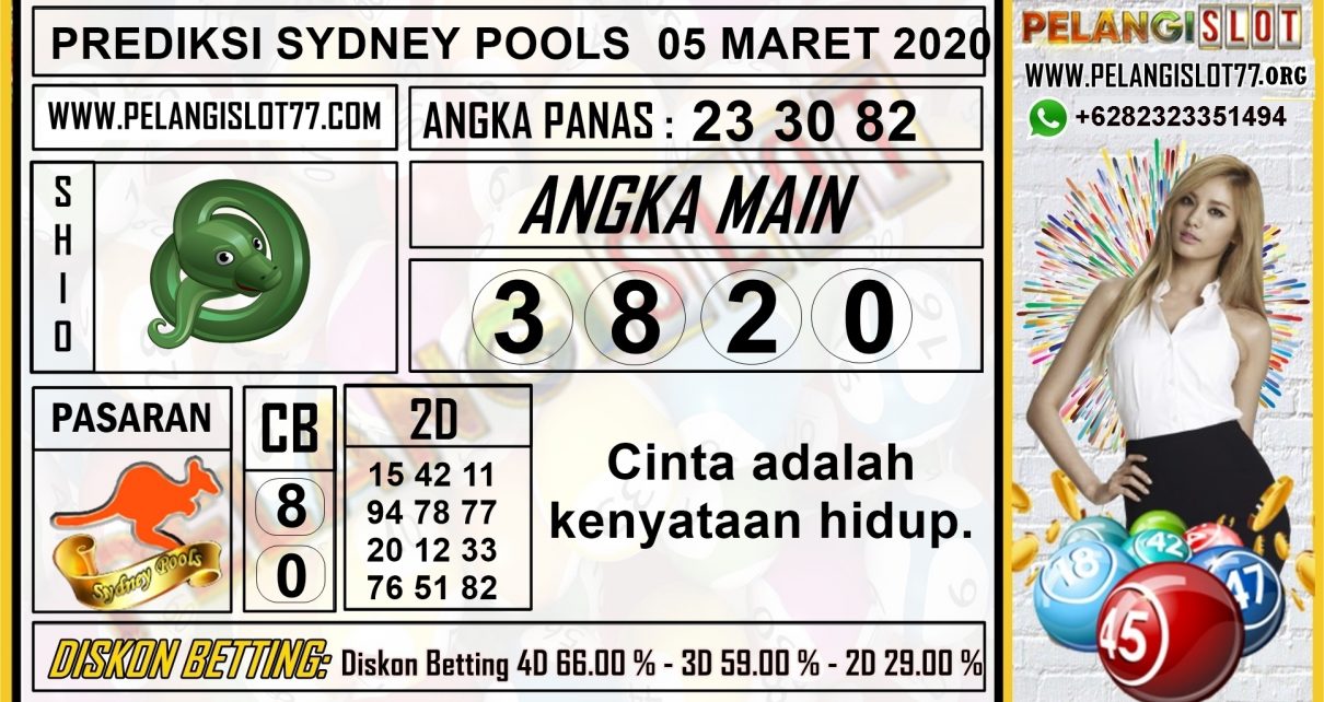 PREDIKSI TOGEL SYDNEY POOLS 05 MARET 2020