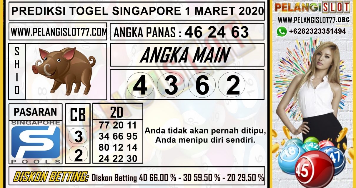 PREDIKSI TOGEL SINGAPORE POOLS 1 MARET 2020