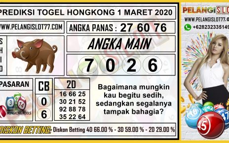 PREDIKSI TOGEL HONGKONG POOLS 1 MARET 2020