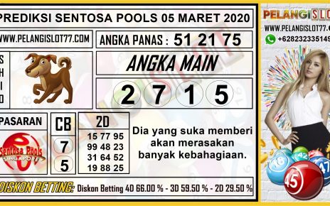 PREDIKSI TOGEL SENTOSA POOLS 05 MARET 2020