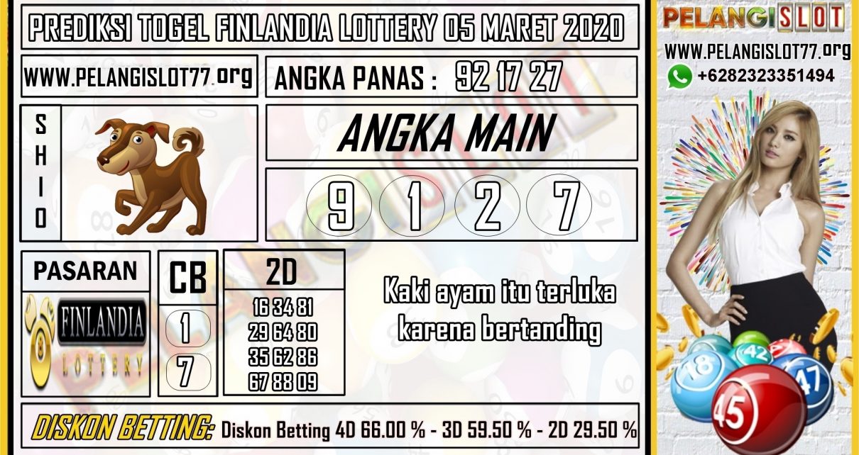 PREDIKSI TOGEL FINLANDIA LOTTERY 05 MARET 2020