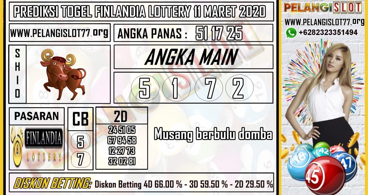 PREDIKSI TOGEL FINLANDIA LOTTERY 11 MARET 2020