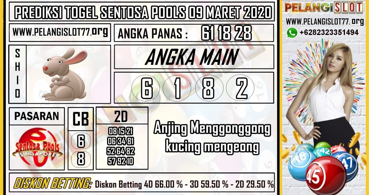 PREDIKSI TOGEL SENTOSA POOLS 09 MARET 2020