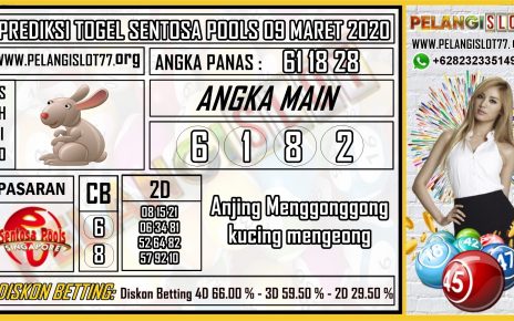 PREDIKSI TOGEL SENTOSA POOLS 09 MARET 2020