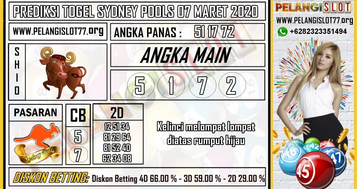 PREDIKSI TOGEL SYDNEY POOLS 07 MARET 2020