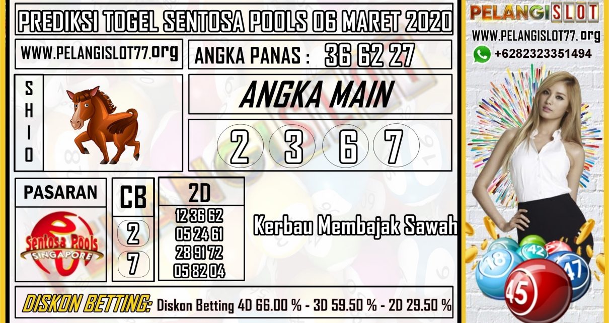 PREDIKSI TOGEL SENTOSA POOLS 06 MARET 2020