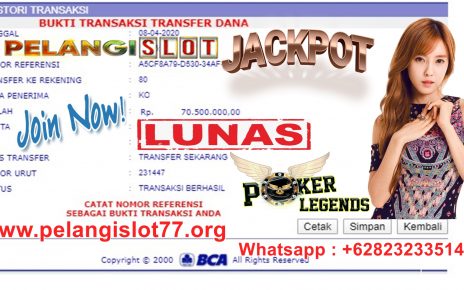 Pemenang Jackpot POKER LEGENDS 08 APRIL 2020