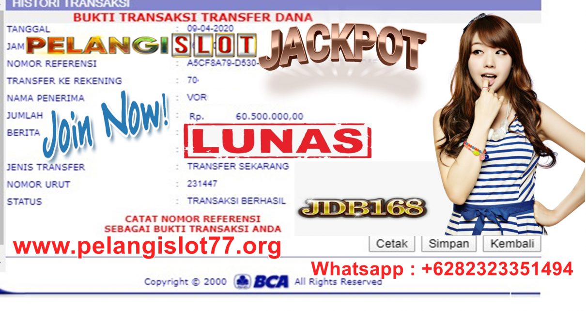 Pemenang Jackpot SLOT JDB168 09 APRIL 2020