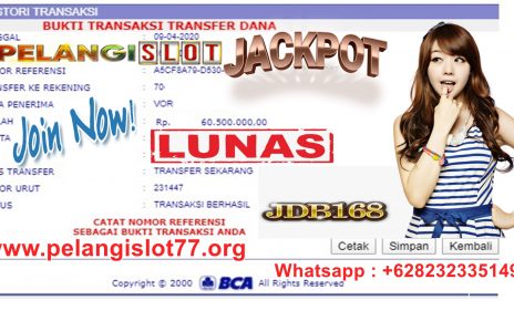 Pemenang Jackpot SLOT JDB168 09 APRIL 2020