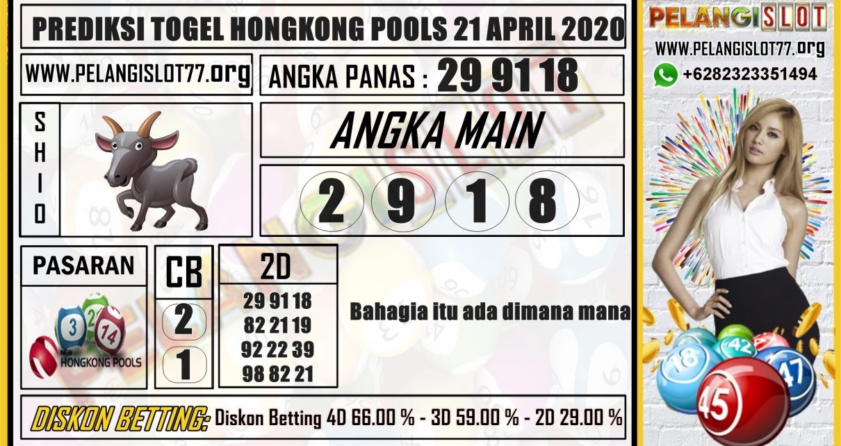 PREDIKSI TOGEL HONGKONG POOLS 21 APRIL 2020