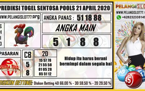 PREDIKSI TOGEL SENTOSA POOLS 21 APRIL 2020