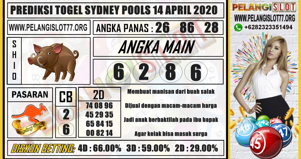 PREDIKSI TOGEL SYDNEY POOLS 14 APRIL 2020