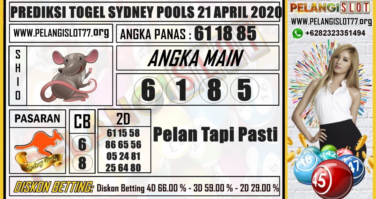 PREDIKSI TOGEL SYDNEY POOLS 21 APRIL 2020