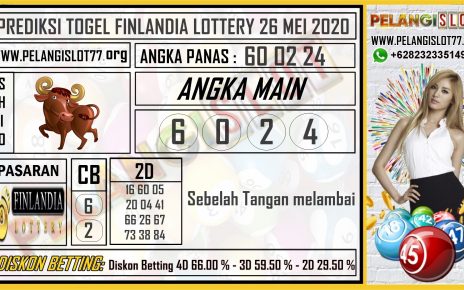 PREDIKSI TOGEL FINLANDIA LOTTERY 26 MEI 2020