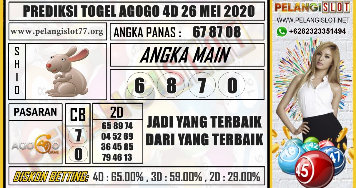 PREDIKSI TOGEL AGOGO 4D 26 MEI 2020