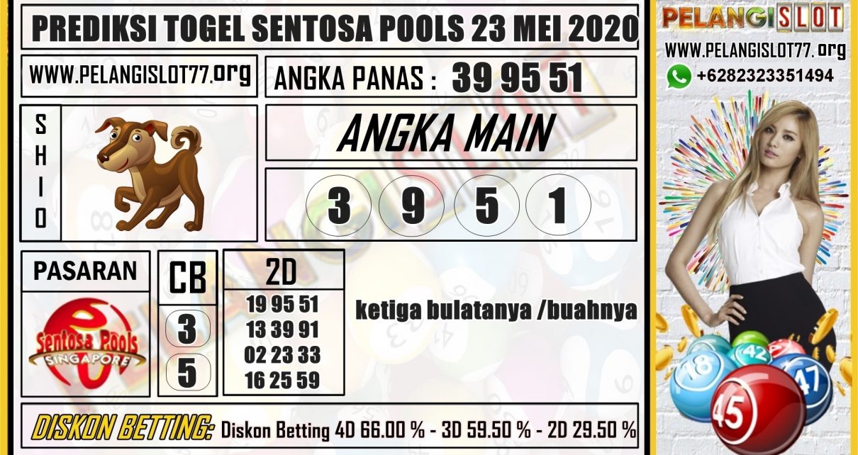 PREDIKSI TOGEL SENTOSA POOLS 23 MEI 2020