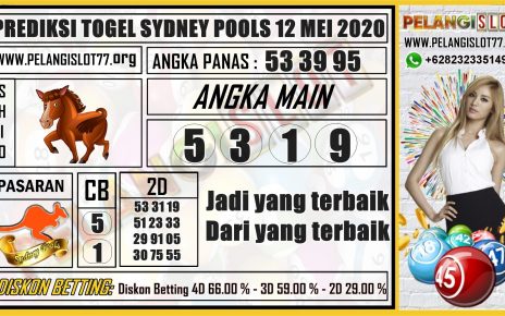 PREDIKSI TOGEL SYDNEY POOLS 12 MEI 2020