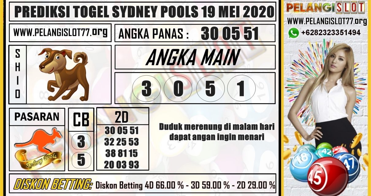 PREDIKSI TOGEL SYDNEY POOLS 19 MEI 2020