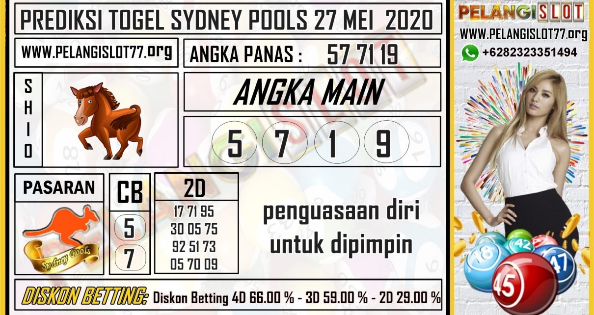 PREDIKSI TOGEL SYDNEY POOLS 27 MEI 2020