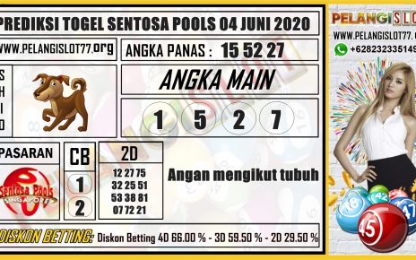 PREDIKSI TOGEL SENTOSA POOLS 04 JUNI 2020