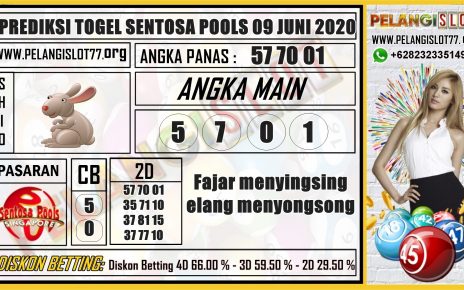 PREDIKSI TOGEL SENTOSA POOLS 09 JUNI 2020