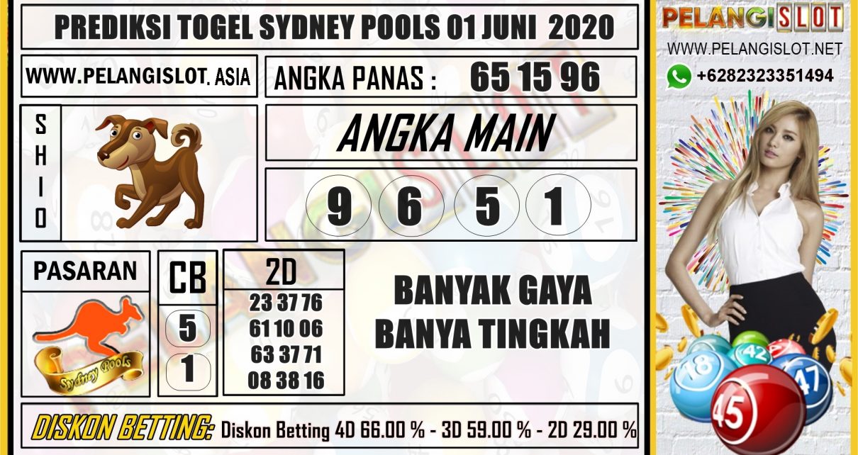 PREDIKSI TOGEL SYDNEY POOLS 01 JUNI 2020