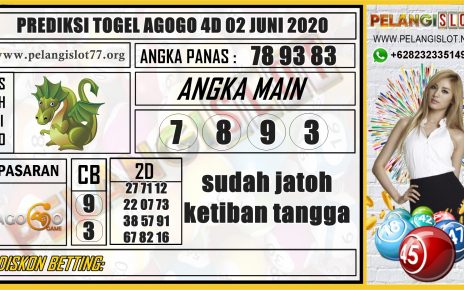 PREDIKSI TOGEL AGOGO 4D 02 JUNI 2020