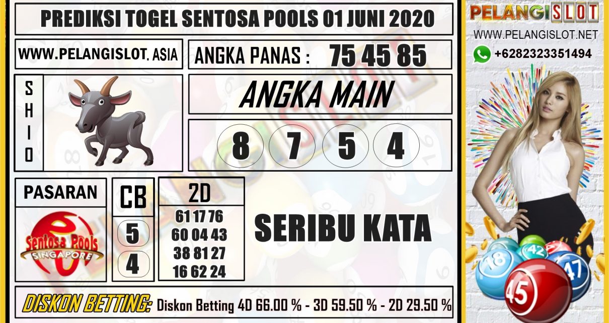 PREDIKSI TOGEL SENTOSA POOLS 01 JUNI 2020