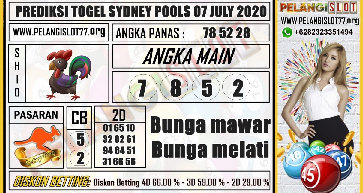 PREDIKSI TOGEL SYDNEY POOLS 07 JULY 2020