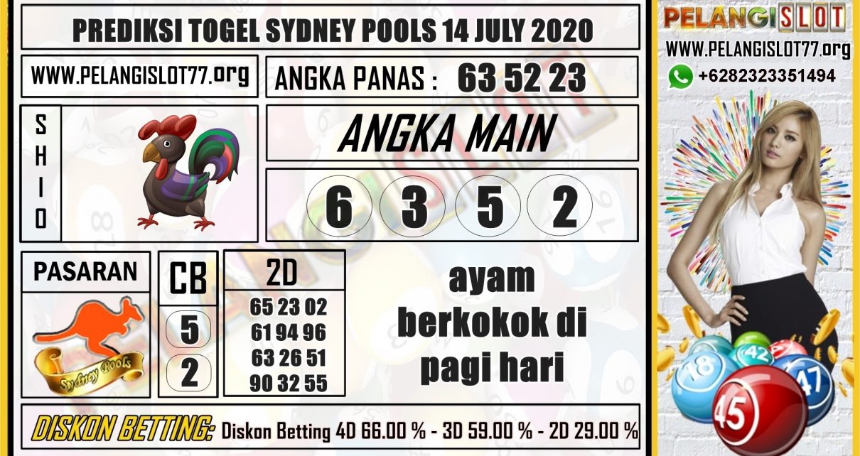 PREDIKSI TOGEL SYDNEY POOLS 14 JULY 2020