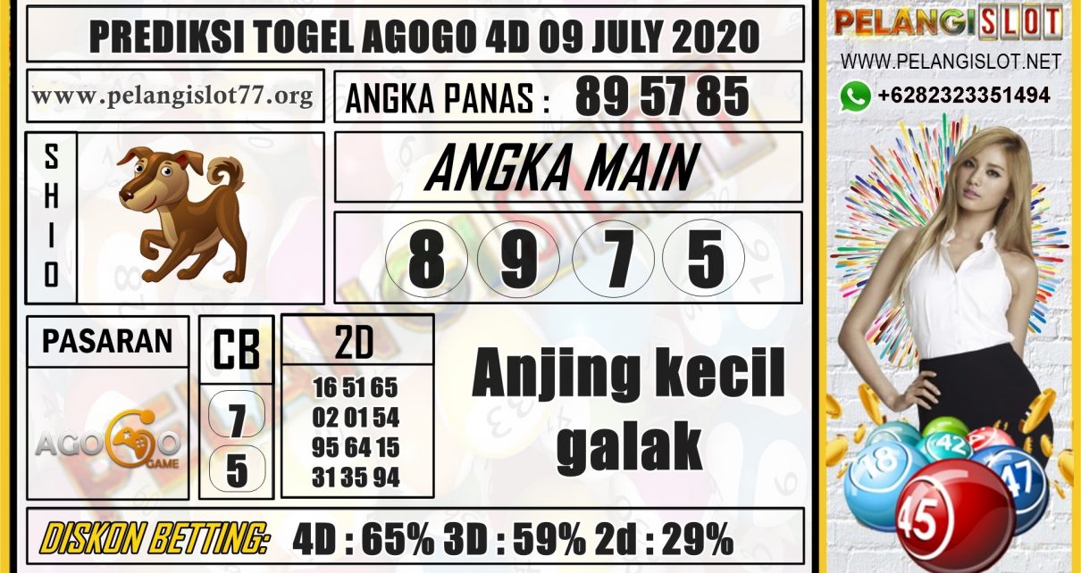 PREDIKSI TOGEL AGOGO 4D 09 JULY 2020