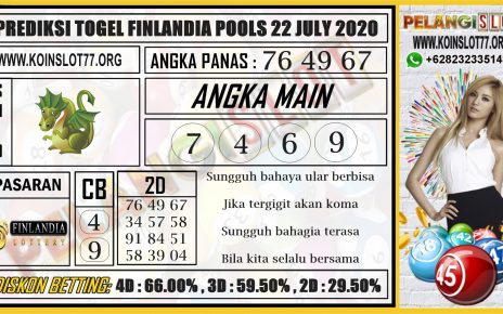 PREDIKSI TOGEL FINLANDIA POOLS 22 JULY 2020