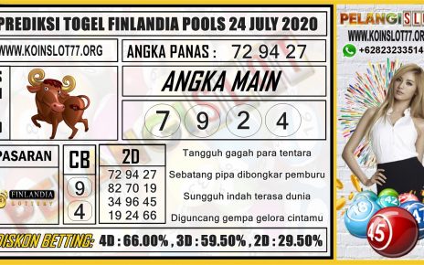 PREDIKSI TOGEL FINLANDIA POOLS 24 JULY 2020