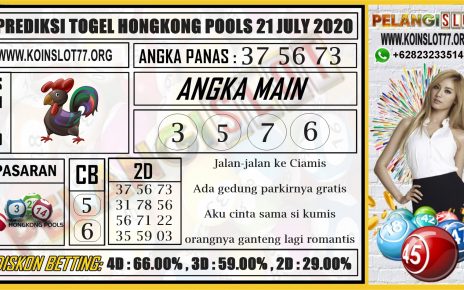 PREDIKSI TOGEL HONGKONG POOLS 21 JULY 2020