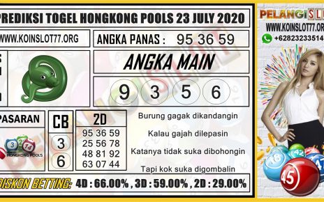 PREDIKSI TOGEL HONGKONG POOLS 23 JULY 2020