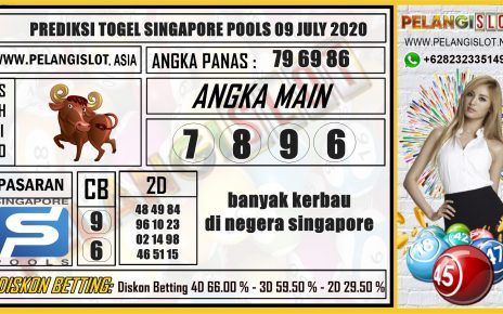 PREDIKSI TOGEL SINGAPORE POOLS 09 JULY 2020