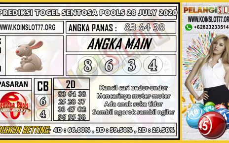 PREDIKSI TOGEL SENTOSA POOLS 28 JULY 2020