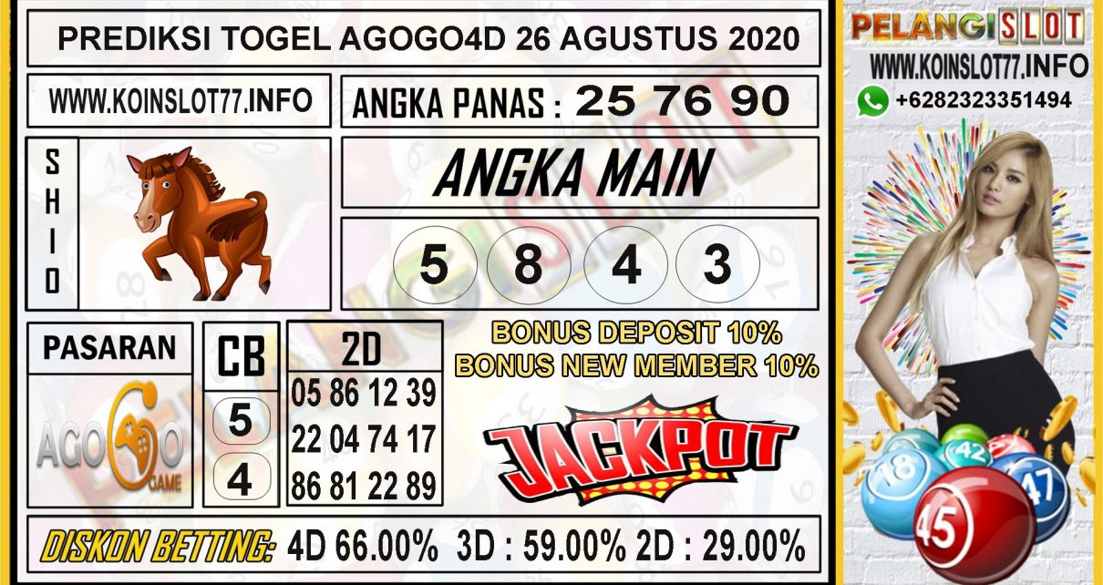 PREDIKSI TOGEL AGOGO4D 26 AGUSTUS 2020