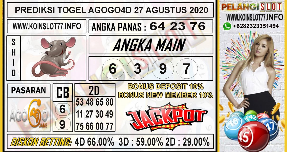 PREDIKSI TOGEL AGOGO4D 27 AGUSTUS 2020