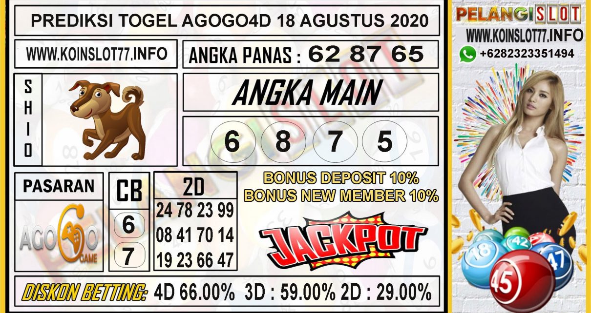 PREDIKSI TOGEL AGOGO4D 18 AGUSTUS 2020