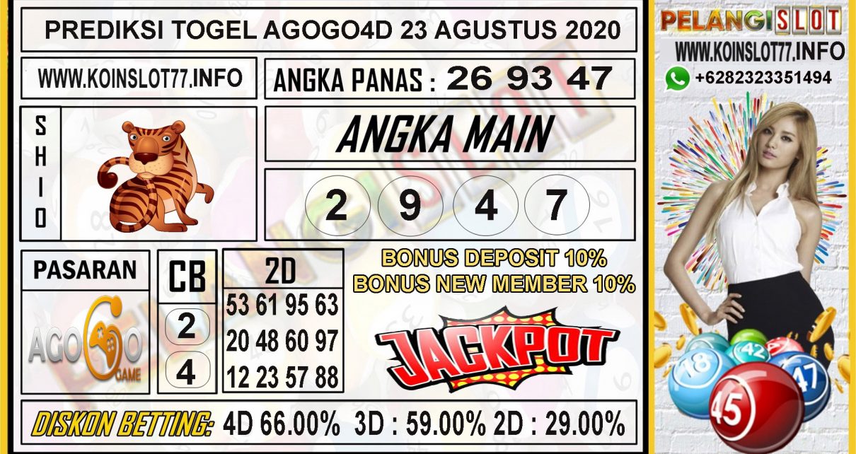 PREDIKSI TOGEL AGOGO4D 23 AGUSTUS 2020