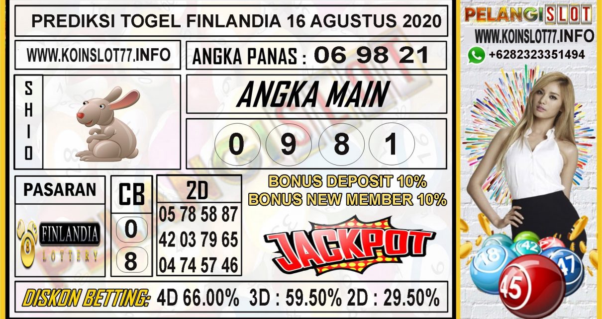 PREDIKSI TOGEL FINLANDIA 16 AGUSTUS 2020