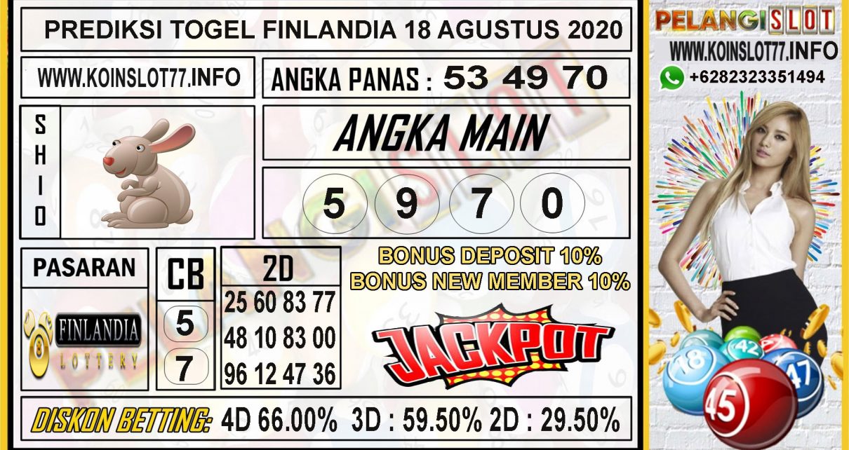 PREDIKSI TOGEL FINLANDIA 18 AGUSTUS 2020