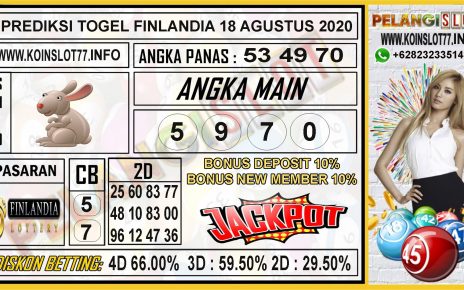 PREDIKSI TOGEL FINLANDIA 18 AGUSTUS 2020