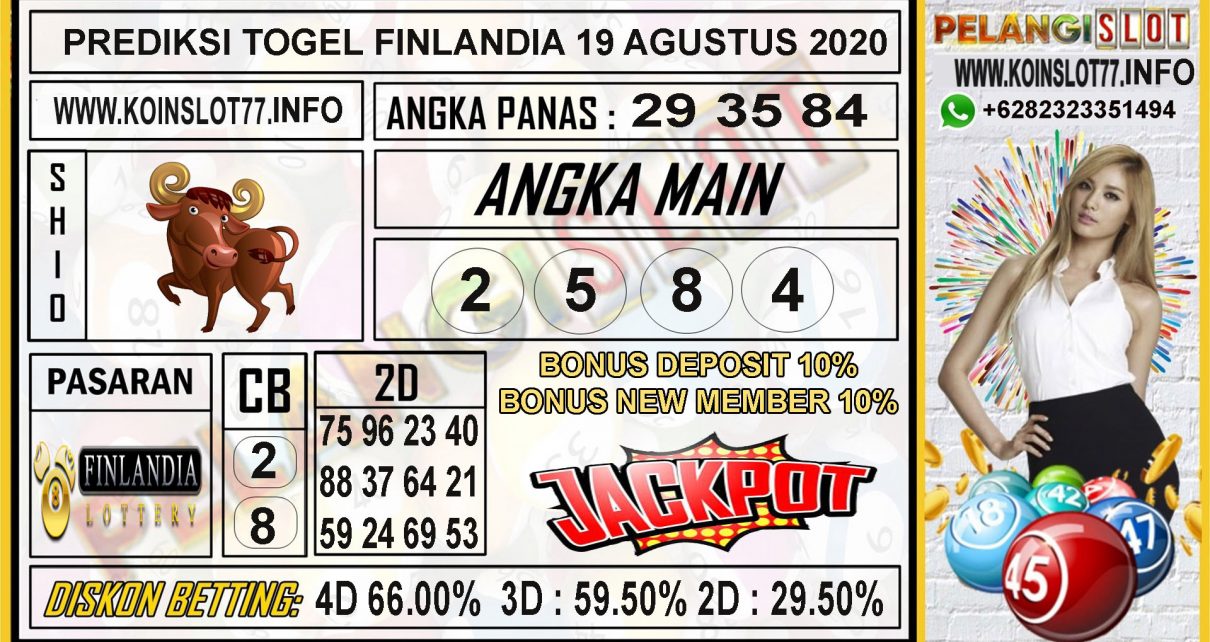 PREDIKSI TOGEL FINLANDIA 19 AGUSTUS 2020